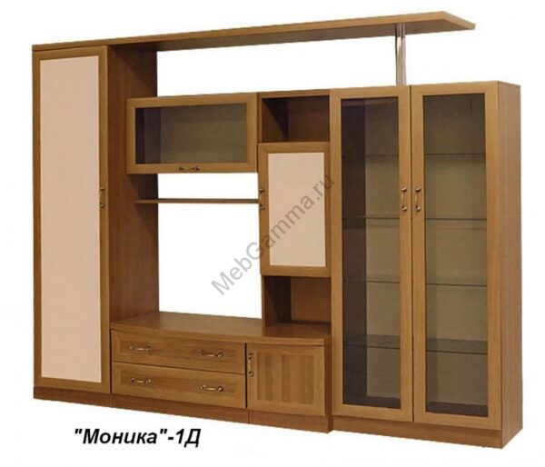 Стенка мебельная "Моника-1"(рамка МДФ)